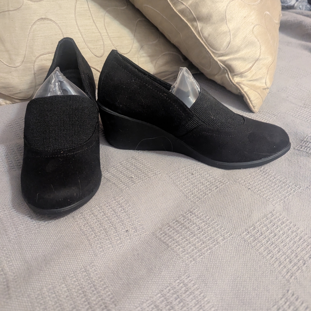 Elegant Black Women's Wedge Shoes